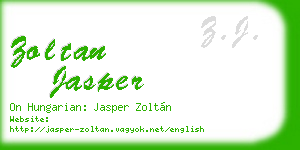 zoltan jasper business card