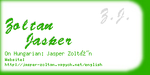 zoltan jasper business card